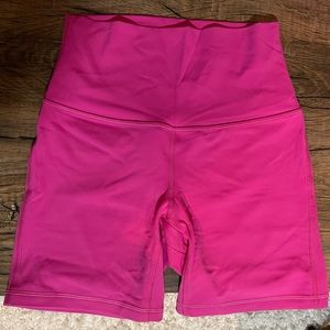 Sonic Pink Lululemon Align Shorts 6”